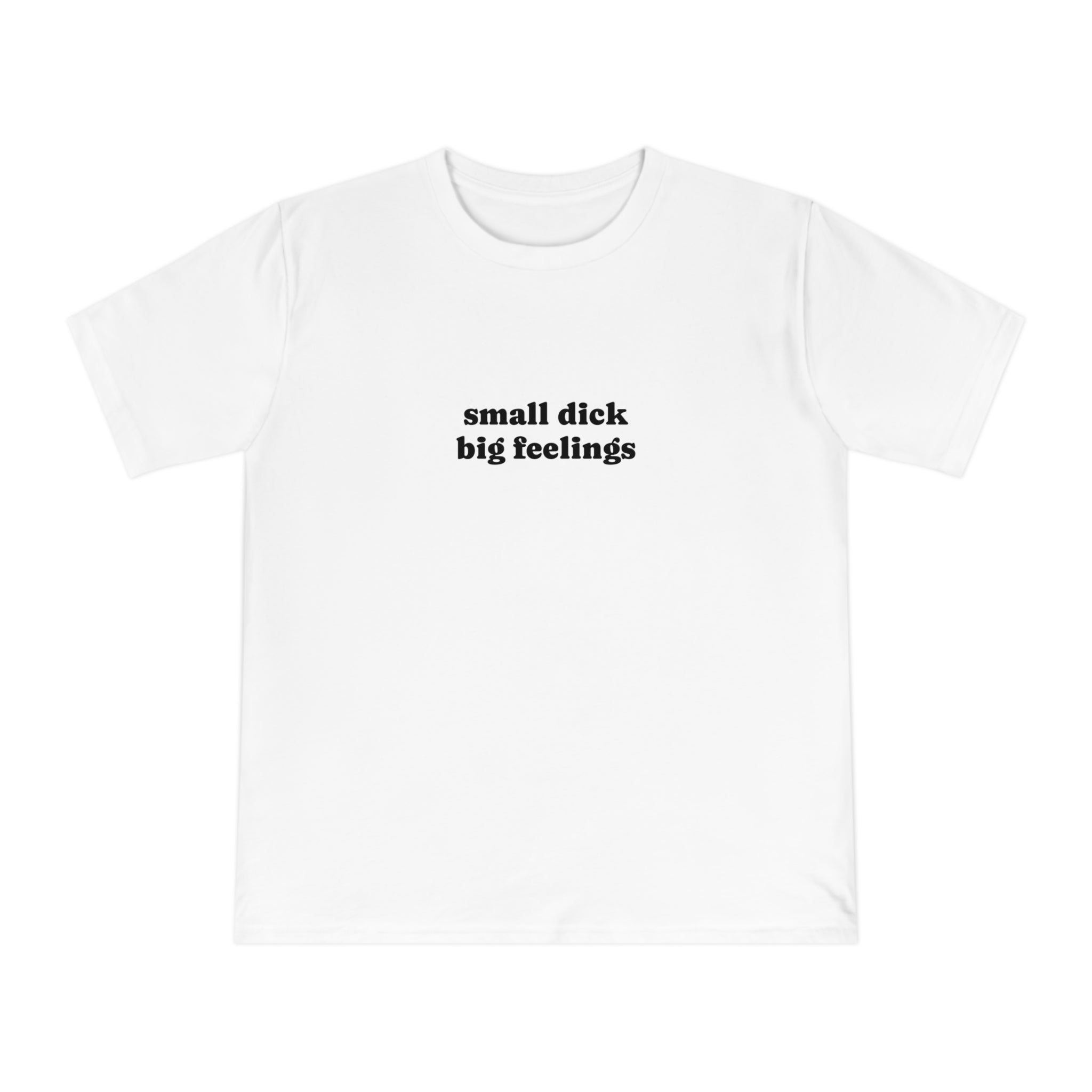 small dick big feelings T-shirt | Text Graphic Tee