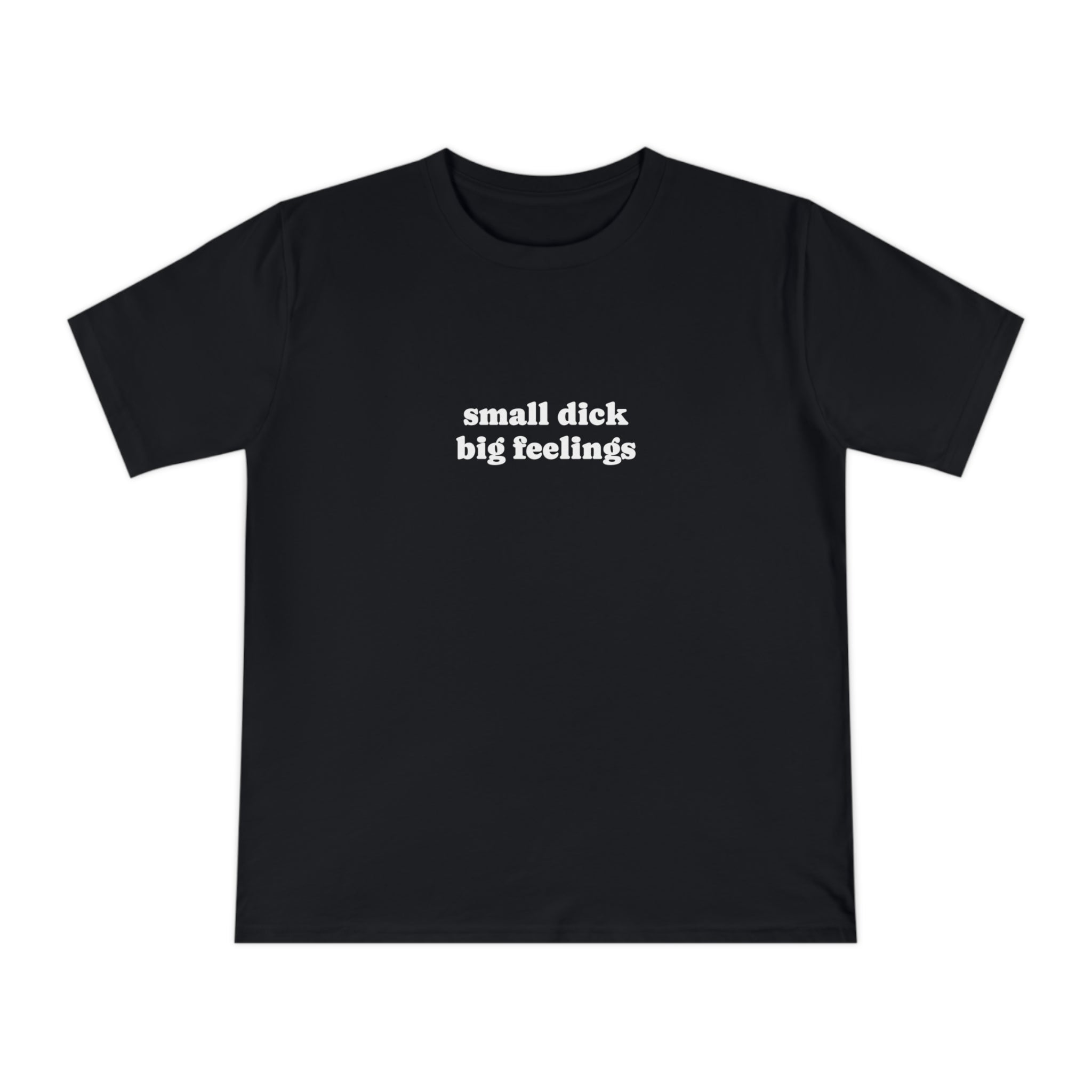 small dick big feelings T-shirt | Text Graphic Tee