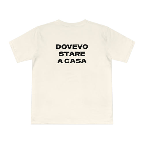 dovevo stare a casa T-shirt | Back Side Text Graphic Tee